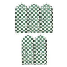 피니어스 먼지 방습 옷 커버 수트케이스 체크, 5개, 1개입