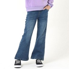 Kids Recipe 女童冬季復古刷毛靴型牛仔褲