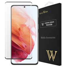 더블유케이스 4D 풀커버 강화유리 액정보호필름 + 크리너KIT 세트, 1세트