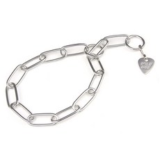 WILD DOG P字鍊狗狗項圈, 銀色, 1個