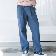 韓國 DURAN 女款降落傘寬版束口兩穿工裝褲