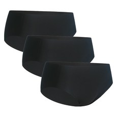 JKUSS 無痕內褲 3件組, 黑色