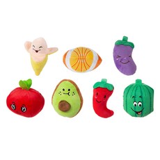 Tamsaa 蔬果造型寵物玩具, 蔬果 多種顏色, 1組