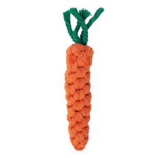 comet 寵物訓練棉繩編織胡蘿蔔, 橘色, 1個