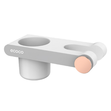 ecoco 意可可 免鑽孔浴室廁所壁掛式吹風機架, 1個, 灰色