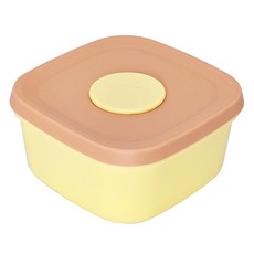 Nicoleta 韓國產幼兒副食品矽膠盒, 奶油黃, 1個, 200ml