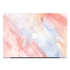 위니즈 맥북케이스 컬러 프린팅 로고타공 M1 M2 M3 A2442 A2779 A2992 A2918, RS1292, 1개