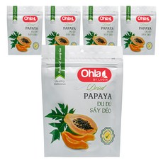 木瓜乾, 5包, 100g