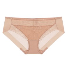 비너스 여성용 클래식한 자가드 레이스 헴팬티