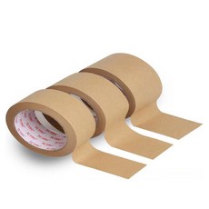 萬用裝飾牛皮紙膠帶 18mm, 棕色, 3個