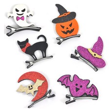 PARTYSHOW 萬聖節髮夾6件組, 混和顏色, 1套