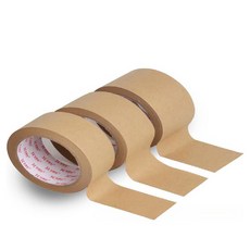 마다꾸미牛皮紙膠帶 12mm, 棕色, 3個