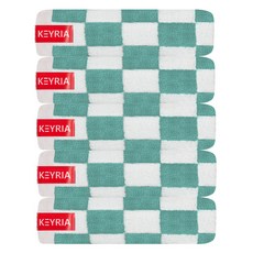 키리아 타올 150g 40수 코마사, 민트체스, 5개