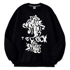 벤힛 남녀공용 빅사이즈 스트릿타이포 맨투맨