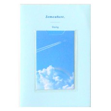 PLEPLE Somewhere Daily 萬年日誌 + 小卡4款組合, 雲朵(日誌), 1套