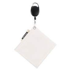 wosofe Robroco 高爾夫球清潔捲軸鋼絲毛巾, 白色