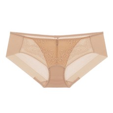 비너스 여성용 배색 레이스 노라인 헴팬티