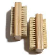 晨曦木柄軟毛洗手刷 衛生管理指甲刷, 混合顏色, 1入, 2個