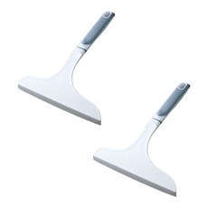 블럭마트 곡선 핸들 욕실 만능 스퀴지, 2개, 화이트