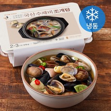 시원칼칼 조개많은 국산 수제비 조개탕 (냉동), 1개, 570g