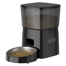 Rojeco 寵物自動餵食器, 1個, 2L, 黑色