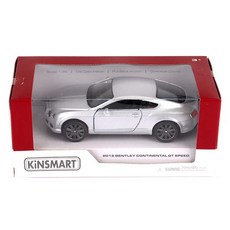 KiNSMAR 賓利 Continental GT Speed 迷你模型車 KT5363F, 銀色, 1個