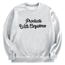 언터널 특양면 심플라운 오버핏 맨투맨