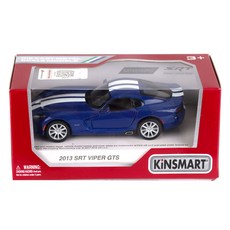 KiNSMAR SRT Viper GTS 印花迷你車, 1個, 藍色
