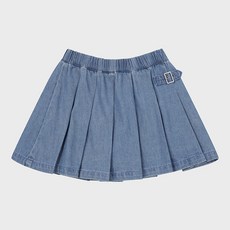 POLHAM KIDS 女童丹寧百褶裙 PKE3RR2020