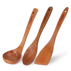 피셔프라이스 나무 조리도구 볶음주걱대 + 삼각뒤지개 + 국자대 세트, 볶음주걱(대) + 삼각뒤지개 + 국자(대), 우드, 1세트