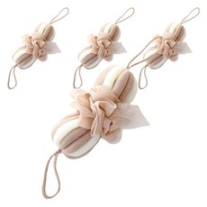 PEONIST 糖果泡泡沐浴巾, 米色, 4個, 1入