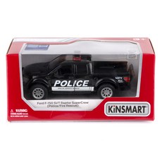 KiNSMAR 福特 F 150 SVT Raptor SuperCrew 警車玩具 KT5365PR, 1個, 黑色