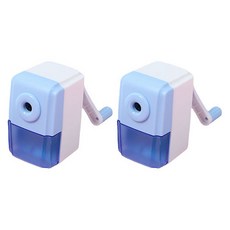 Geuraedada 簡約粉彩迷你削鉛筆機, 藍色, 2個