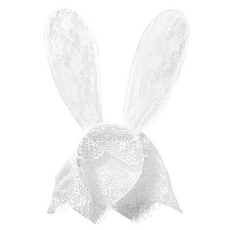 킹스로드 귀여운 코스튬 레이스 머리띠, 화이트, 1개