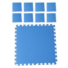 Likes 健身地墊, 藍色, 9個