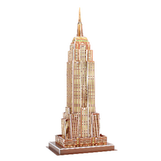 JIQUTOYS 고민고밍 DIY 종이 관광 명소 3D 성인 퍼즐, 엠파이어 빌딩, 100피스, 1개