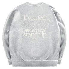 언터널 특양면 다운필 오버핏 맨투맨