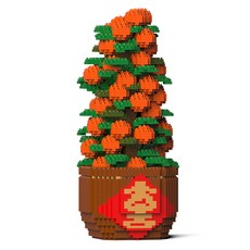 큰 귤 나무 블럭 S, 혼합색상, 1개