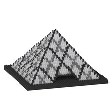 羅浮宮博物館建築積木 S, 混合色, 1個