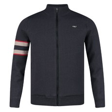 럭스골프 남성용 배색 슬리브 방풍 니트 자켓 LB4W803