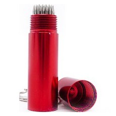 鑰匙圈型撞球桿頭保養用品, 紅色, 1個