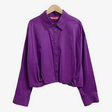 반에이크 여성용 턱장식 볼륨 햄 오버핏 셔츠