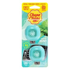 Chupa Chups 加倍佳 車用出風口型芳香劑 2入, 甜薄荷香, 1個