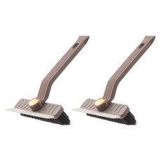 더자카 투인원 회전 욕실 청소 브러쉬 FREE, 2개, 브라운