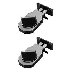 帕拉迪 窗戶紗窗安全鎖 2入, 1套, 黑色