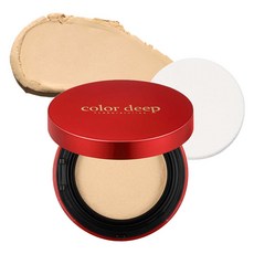 color deep Oh Magic玫瑰水光澎潤氣墊粉餅 Red Edition 15g, Beige, 1個