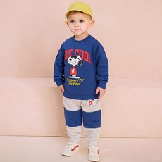 milkmile Peanuts 兒童史努比撞色上下裝套組