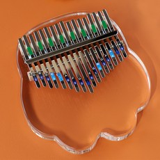 Topia 簡易卡林巴琴 17音 水晶熊掌, 1個