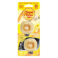 Chupa Chups 加倍佳 出風口車用芳香劑 2入, 香草奶油香, 1個