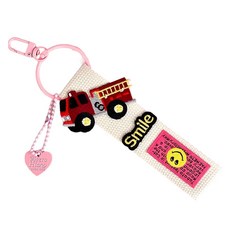 MerciBand SKIND 嗶嗶 織帶鑰匙圈, 1個, 粉紅色